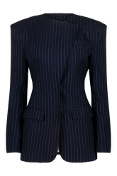 Pinstripe Suit Jacket